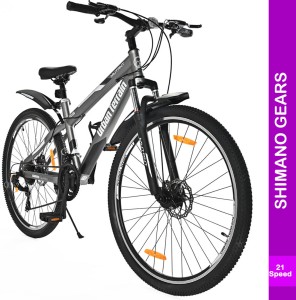 Urban Terrain Mutant 29 Grey Steel MTB With 21 Shimano Gear & Ride Tracking App by cultsport 29 T Mountain/Hardtail Cycle