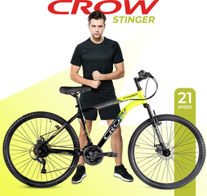 Crow STINGER X7 21 SPEED | DUAL DISC BRAKES | FULLY FITTED 29 T (inch) Mountain Cycle