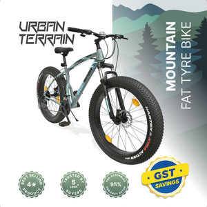 Urban Terrain Rogue MTB 26T Fat Tyre Cycles Shimano Geared for Men with Dual Disc Brake 26 T (inch) Road Cycle