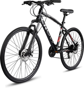 Crow SPEEDLINER 21 | FULLY FITTED | SHIMANO GEARED | FRONT SUSPENSION | DUAL DISC 700C T (inch) Hybrid Cycle/City Bike