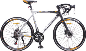 PLUTUS Randonia Alloy Hybrid Cycle Age 12+ with Dual Disc Brake 14 Speed 700C T (inch) Road Cycle