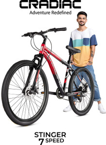 CRADIAC STINGER 7 Speed | Fully Fitted | Suspension Fork | Dual Disc 27.5 T (inch) Mountain Cycle