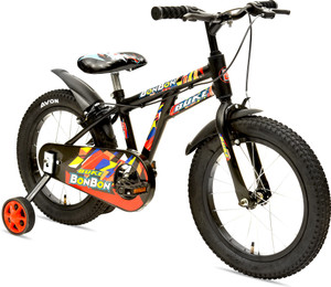 AVON BONBON 16T Kids Cycle with Training Wheels and V Brake for 5 to 8 Years age 16 T (inch) Road Cycle