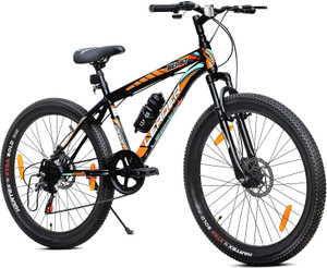 LEADER Beast 24T Multispeed (7 Speed) Bike with Front Suspension & Dual Disc Brake 24 T (inch) Mountain Cycle