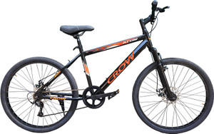 Crow ATOM 7 SPEED|FRONT SUSPENSION FORK|DUAL DISC BRAKE|geared 26 T (inch) Mountain Cycle