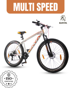 CAYA Fade 29" Satin White 21 Speed Microshift Gear, Disk Brake & Front Suspension 29 T हाइब्रिड साइकिल/सिटी बाइक