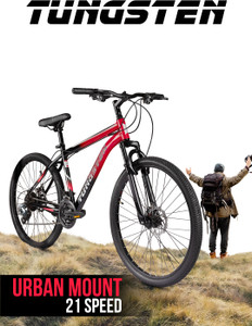 TUNGSTEN URBAN MOUNT 21 SPEED | DUAL DISC | FRONT SUSPENSION | FULLY FITTED 27.5 T (inch) Mountain Cycle