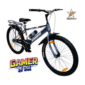 DADSTAR GAMER 24T CYCLE FOR AGE 9-12 YEARS 24INCH BICYCLE FOR 5.5FT HEIGHT SINGLE SPEED 24 T (inch) BMX Cycle