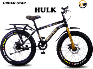 Urban Star HULK | IBC | 20T BMX | IN-BUILT CARRIER | D/D | FAT TYRES | Semi Assembled | 20 T (inch) Fat Tyre Cycle