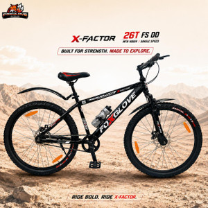 FOXGLOVE XFACTOR 26 Inch with Front Suspension and Disc Brake and Complete Accesories 26 T (inch) Mountain Cycle