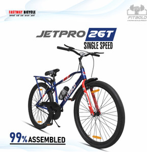 FITBOLD JetPro IBC |Wheel-26X2.40 | BLU | Age 12+ Years | 99% Assembled | Ready to Ride 26 T (inch) Road Cycle