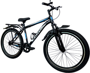 Ralley Gold JAGUAR Series Full Size Bicycle with Carrier, Front Suspension,Dual Power Brakes 26 T (inch) Mountain Cycle