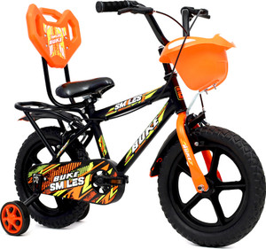 AVON SMILES 14T Kids Cycle with Tranining Wheels for Boys & Girls for 2-5 Years age 14 T (inch) Road Cycle