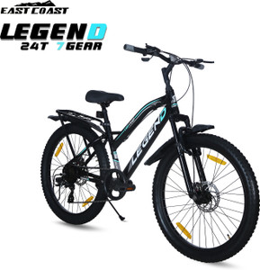 EAST COAST LEGEND 24T Bicycle Big Kids Boys & Girls 9 to 15 age 7 SPEED 24 T (inch) Mountain Cycle