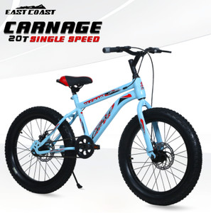 EAST COAST Carnage 20T cycle/Fat bike for 5 to 9 year kids SKY BLUE 20 T (inch) Mountain Cycle