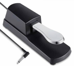 eRise Sustain Pedal Foot Damper Pedal for Digital Electronic Piano Keyboard Sustain Pedal for Yamaha, Roland, Casio, Korg, Behringer, Moog - Universal Foot Pedal Black Damper & Sustain Pedal Damper & Sustain Pedal