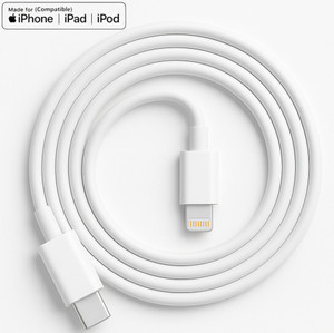 RoarX Lightning Cable 6 A 1 m Original quality Type C to Lightning Cable, Fast Charge Cord Wire Lead USB C Fast Charging