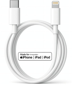 RoarX Lightning Cable 6 A 1 m USB Type C to Lightning Fast Mobile Charging Cable Compatible for iPhone