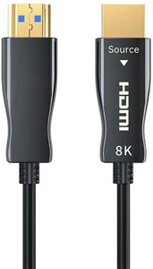 Etzin HDMI Cable 15 m FIBER 8K 15M HDMI 2.1 Fiber Optical Cable, 10K Ultra High Speed HDMI Gen2 15M 48Gbps 4K@120Hz 8K@120Hz 10K@120Hz, eARC Dolby Vision Atmos HDR10 RTX 3080/3090 PS5 Xbox Sony