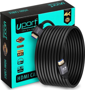 यूपोर्ट 4K UHD HDMI Cable High Speed 18Gbps HDMI 2.0 Cord Supports 4K@60Hz 2160p, 1080p, Ethernet, Ultra HD, 3D, Audio Return(ARC) HDMI Cable