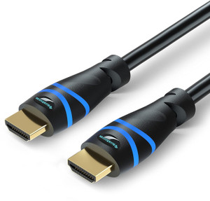 BlueRigger HDMI Cable 0.9 m copper 8K HDMI 2.1 Cable (8K 60Hz HDR, 4K 120Hz, High Speed 48Gbps with Ethernet, eARC, 3D, HDCP 2.3)