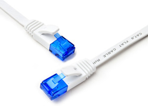 BlueRigger HDMI Cable 6.1 m Ethernet Cable 20 ft feet Grey, Flat Internet Network LAN Patch Cords