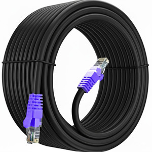 Sadow LAN Cable 60 m 60 Meter LAN Cable CAT6 Outdoor Direct Burial Solid RJ45 WaterproofUV Resistant