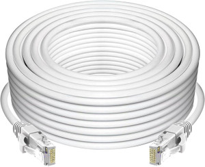 CV STUFF LAN Cable 3 m LAN Cable CAT6/Cat 6 Ethernet Cable Network Cable Internet Cable RJ45 LAN Wire High Speed Patch Cable Computer Cord (Compatible with Computer, Laptop, Servers, Gaming Consoles, White)