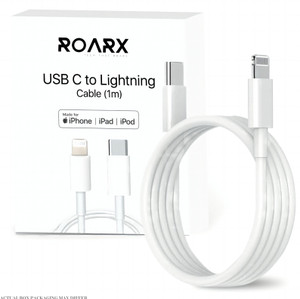 RoarX Lightning Cable 6 A 1 m Original quality Type C to Lightning Cable, Fast Charge Cord Wire Lead USB C Fast Charging