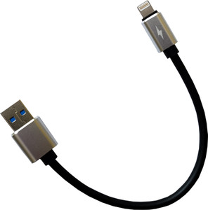 PARANDIV Lightning Cable 0.3 m Metal Orignal Braided Fast Charging High Quality Short Length Power Bank cable