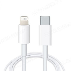 HOMEMO Lightning Cable 6 A 1 m USB Type C to Lightning Fast Mobile Charging Cable Compatible