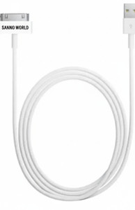 SANNO WORLD Magnetic Charging Cable 2.4 A 1.2 m USB Data Sync Charger Cable for 4/4s 3G