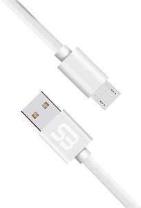 shopbucket Micro USB Cable 2 A 1.2 m Black Smooth PVC Braided Unbreakable Micro USB Cable| 2.4A Fast Charging Cable | 1.2 Meter Cable Length (White) Compatible with Realme 3 Pro, Realme 3, Realme 2 Pro, Realme 2.