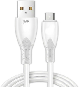 MAK Micro USB Cable 3.5 A 1 m USB-A to Micro V8 Fast Charging Durable Soft Silicone Cable