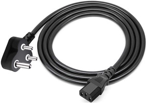 Sadow Power Cord 1.5 m Power Cable with 3 pin India Plug Cord for Desktop PC Monitor SMPS / Printer
