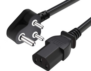 Sadow Power Cord 1.5 m 1.5 Meter Power Cable Cord for Desktop PC and Printers/AMPIFIRE/SMPS/LED Light/Mug MACHIN Printing MACHIN/CPU/Monitor/LCD/LED