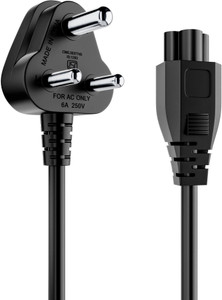 Portronics Power Cord 1.2 m Konnect G3 Laptop Power Cord,1.2m Long, Clover Leaf Shape for Laptop Charger