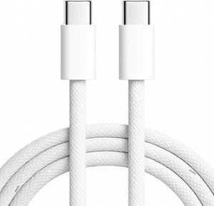 KALIAT Type C 6 A 1 m iPhone 15 cable original Type C to C 60W Nylon Braided Charger Cable for iPhone15/iMac/iPad Air/Mini