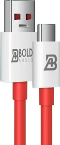 bold audio USB Type C Cable 1 m SuperVOOC/Dash/Wrap charger Cable Compatible with All One plus And Othes Android Phones