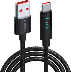 Portronics 6.5A 1.2m USB Type C Cable with LED Display - Image 6