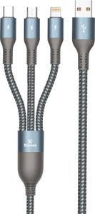 TP TROOPS USB Type C Cable 2 A 1.2 m 120W /Speed Fast Charging USB 3.0 Cable 4 Ft /6MM to 3-in-1 Long Charging Cord