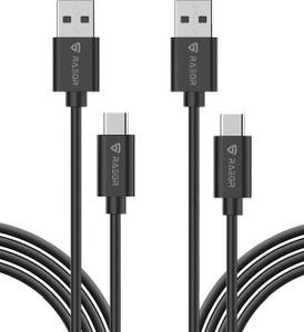 RAEGR USB Type C Cable 1 m RapidLine USB Type-A to Type-C Cable, (1M/3.3ft) |Upto 20W PD Fast Charging 2.4A