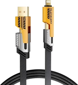 ULTRADART USB Type C Cable 6.5 A 1 m Braided 4 in 1 65W Fast Charging Cable Compatible for-iPhone & Android with MFI Certified (1 Meter)