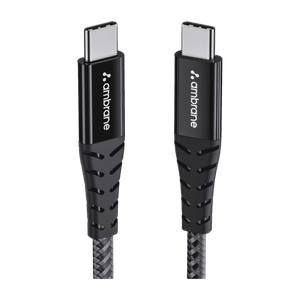 Ambrane Unbreakable 60W Type-C to Type-C Braided Cable (1.5m) — Accessories