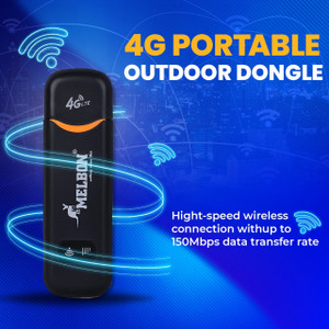 मेलबॉन MT708 USB 4G modem with All Sim Network Support, 4G Data Card with Wifi Hotspot डेटा कार्ड