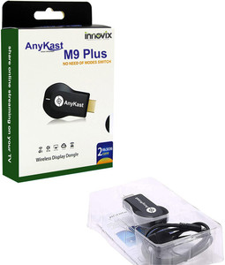 INNOVIX M9 Plus WIFI DISPLAY ANYCAST DONGLE WITH HDMI CABLE 300 Mbps Data Card ,Calls not Supported