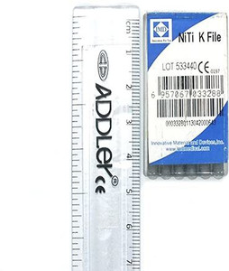 Imd K. Files ADDLER Dental NITI K File 25 mm Root Canal Files IMD Size 8 (Pack of 6 ...