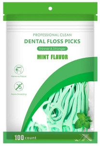 FRIEDERICH Dental Floss Tooth Pick for Teeth Cleaner Floss Thread Plastic