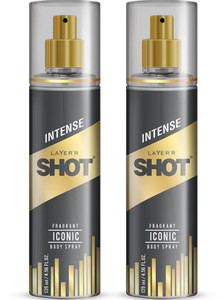 LAYER'R Shot Iconic Long Lasting Fragrance Body Spray  -  For Men