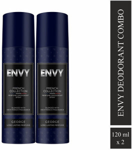 Envy George Set of 2 Long Lasting Perfume Body Spray  -  For Men